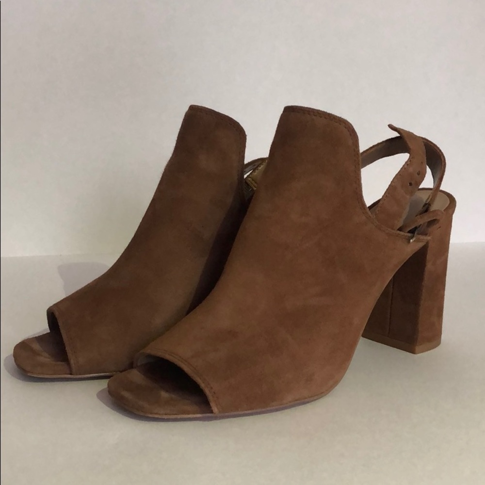 Banana Republic NTMG Peep Toe Boots Brown 6.5